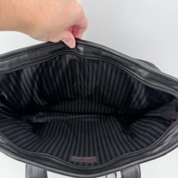 Tumi Leather Briefcase Laptop Bag, Luggage Tag, ID Wallet Black Business Travel - Picture 13 of 16